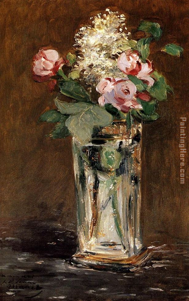 Edouard Manet Flowers In A Crystal Vase